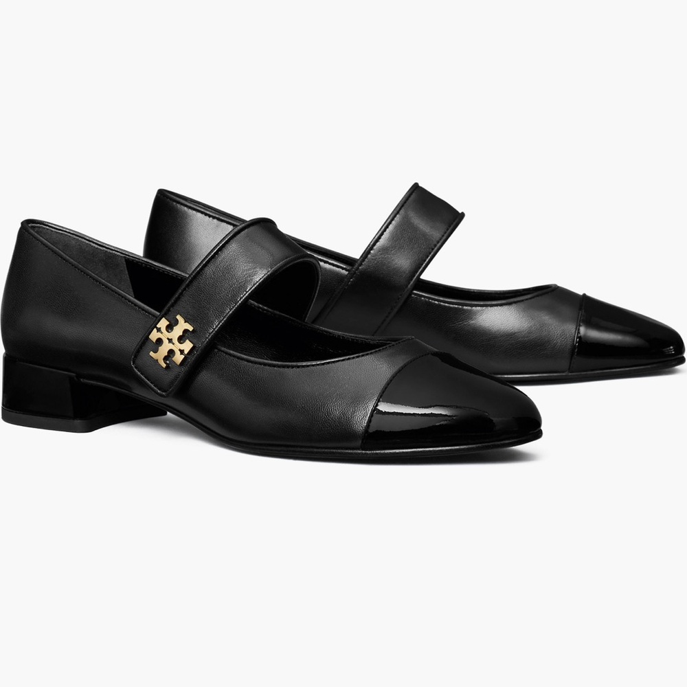 NEW Tory Burch Cap-Toe Mary Jane Pump in Perfect Black